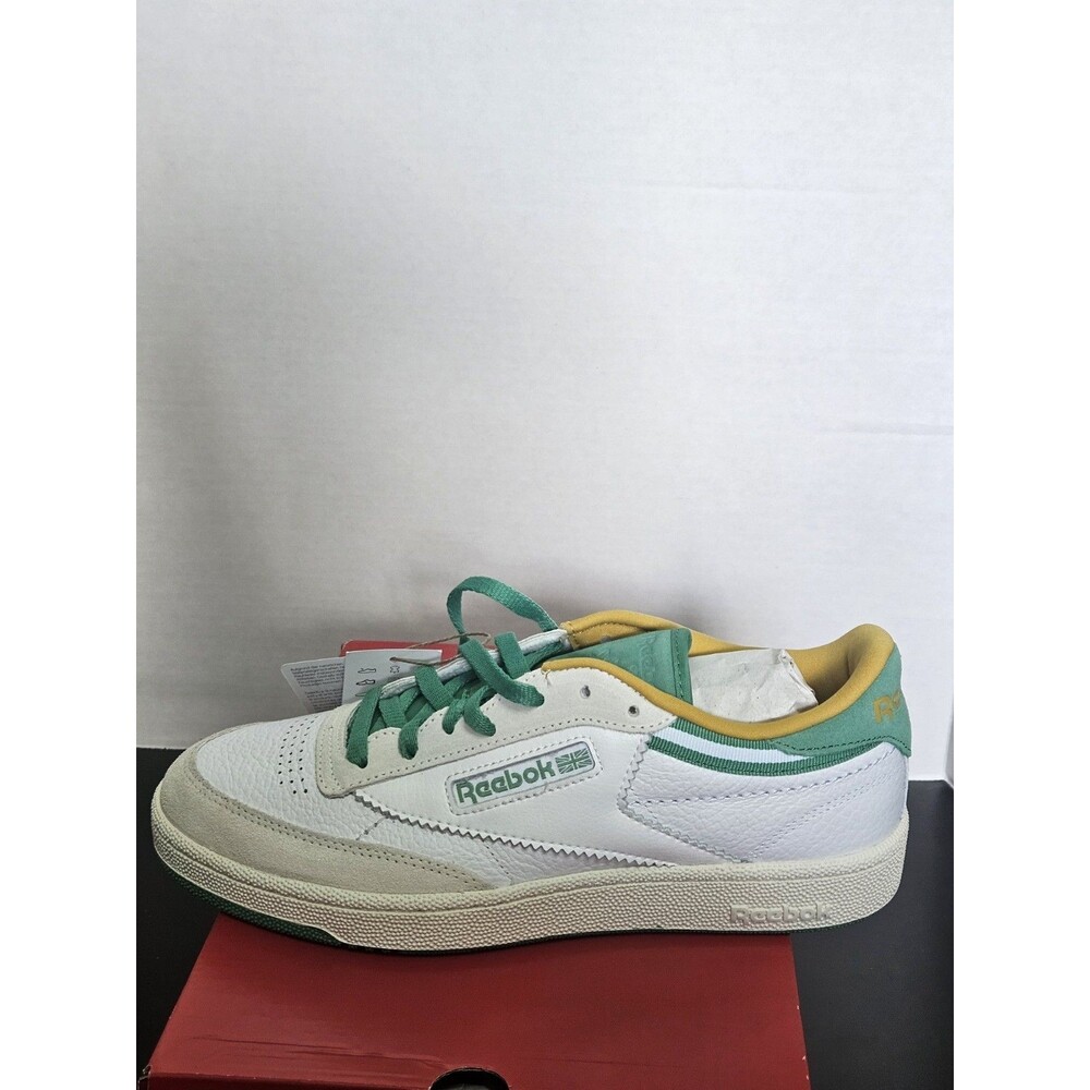 Size 9 - Reebok Club C 85 White Green Chalk Vintage